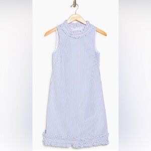 Eliza J Blue & White Striped Sleeveless Dress, Size 10